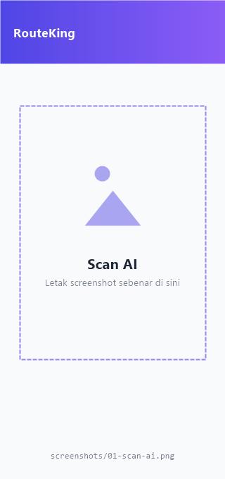 Scan parcel dengan AI dalam RouteKing