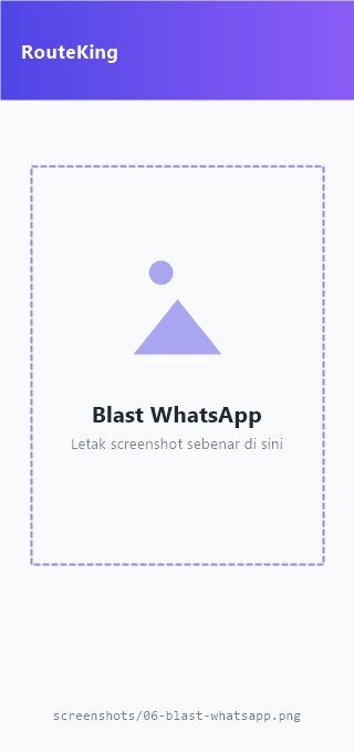 Blast WhatsApp anti-ban RouteKing